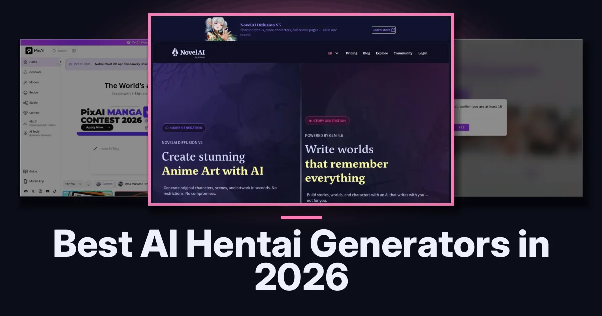 Top AI Hentai Generators in 2026