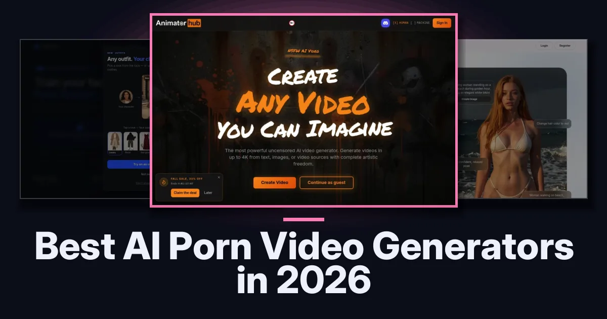 Best AI Porn Video Generators in 2026
