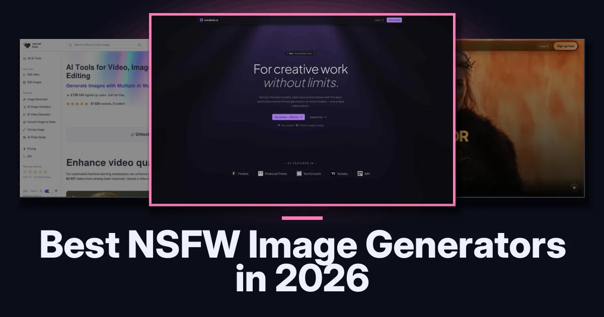 Best NSFW Image Generators in 2026